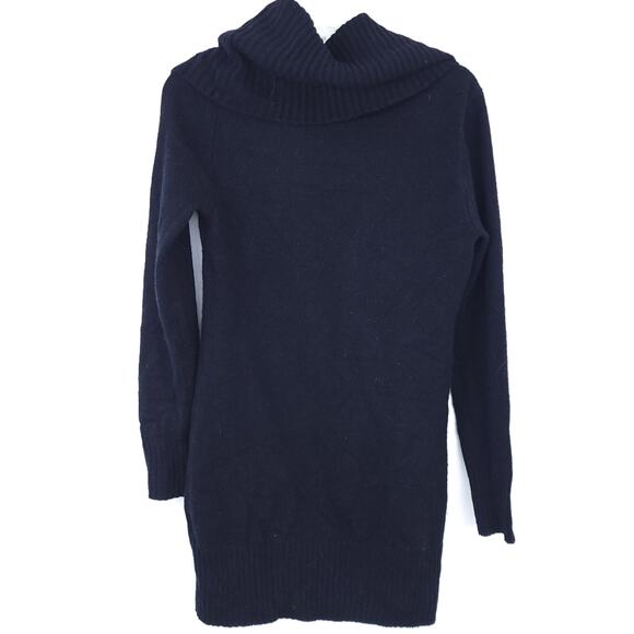 H&M Sweater Small Tunic Black Cowl Neck Long Sleeve Neutral Top Shirt Winter - Picture 3 of 5